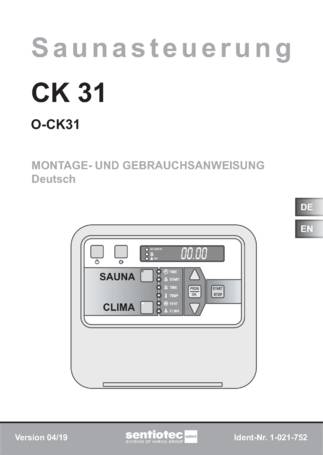 Sentiotec CK 31, cтраница 1