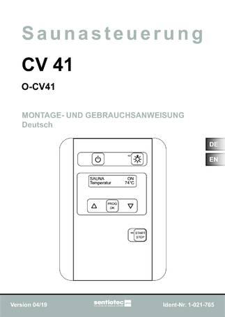 Sentiotec CV 41, cтраница 1