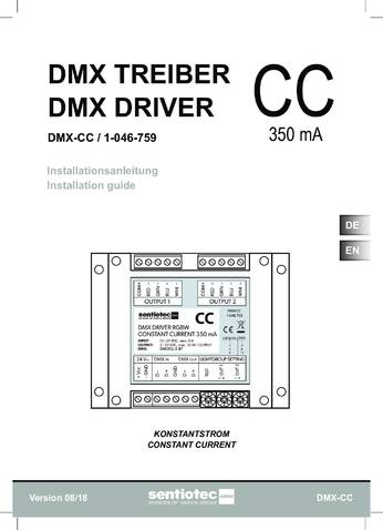 Sentiotec DMX-CC, cтраница 1