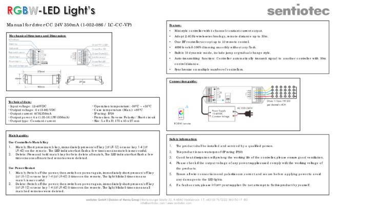Sentiotec RGBW CC, cтраница 2