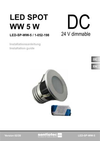 LED Spot WW, 5W, cтраница 1
