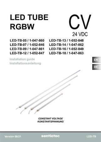 Sentiotec LED Tube RGBW, cтраница 1