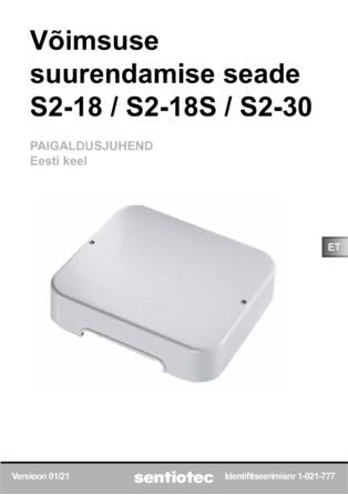 Sentiotec S2-18, 18S, 30, cтраница 13