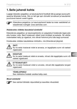 Sentiotec S2-18, 18S, 30, cтраница 15