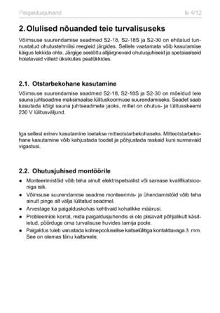 Sentiotec S2-18, 18S, 30, cтраница 16
