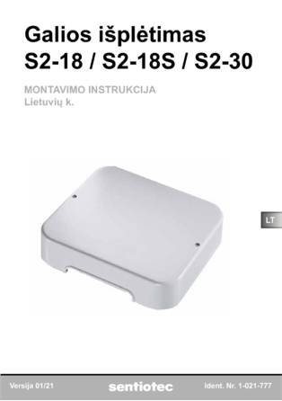 Sentiotec S2-18, 18S, 30, cтраница 25