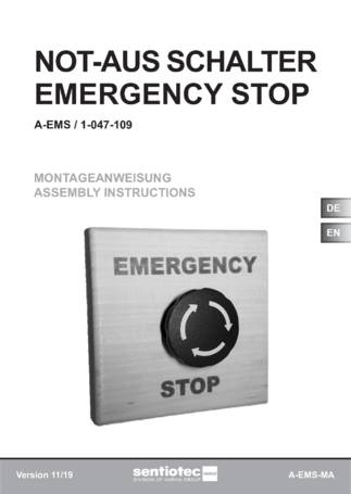 Sentiotec Emergency stop, cтраница 1