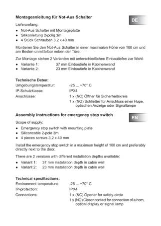Sentiotec Emergency stop, cтраница 2