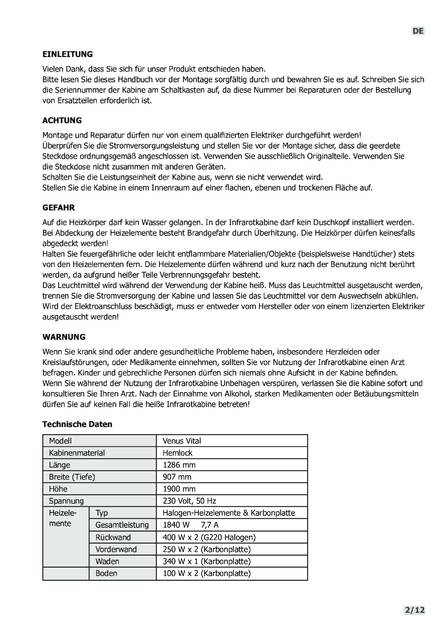 Sentiotec Venus Vital, cтраница 2