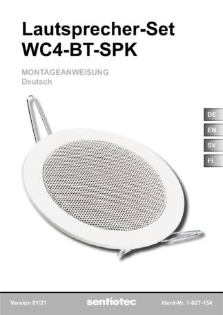 Sentiotec WC4-BT-SPK, cтраница 1