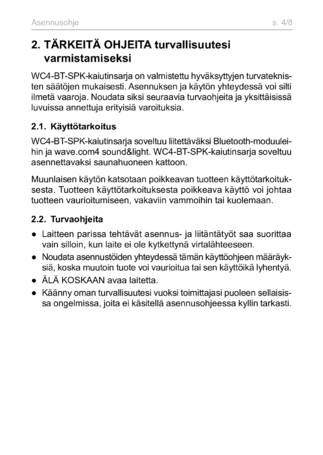 Sentiotec WC4-BT-SPK, cтраница 28