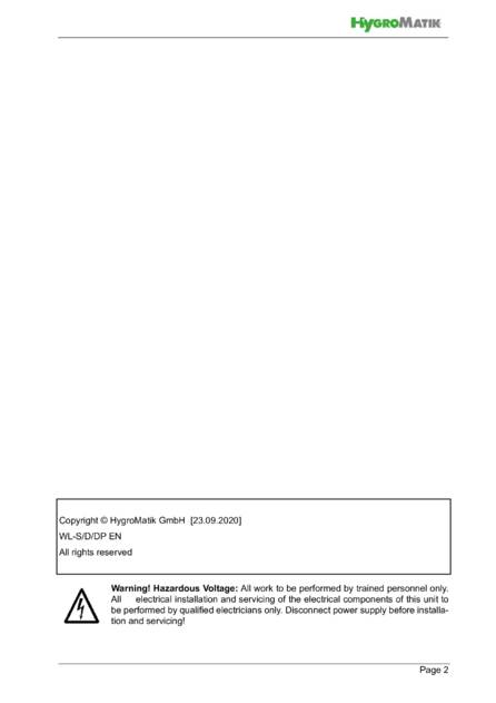 Hygromatik WaterLine Single, Double, DoublePlus, cтраница 2