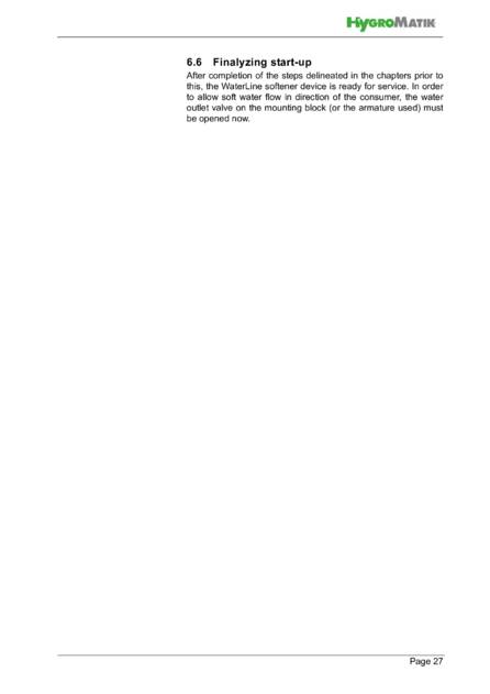 Hygromatik WaterLine Single, Double, DoublePlus, cтраница 27