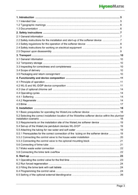 Hygromatik WaterLine Single, Double, DoublePlus, cтраница 3