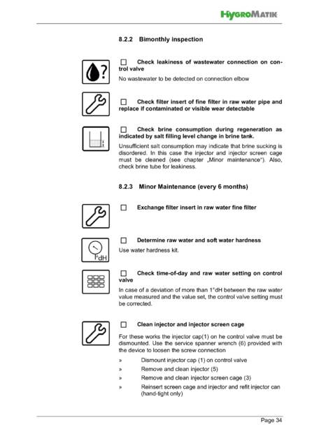 Hygromatik WaterLine Single, Double, DoublePlus, cтраница 34
