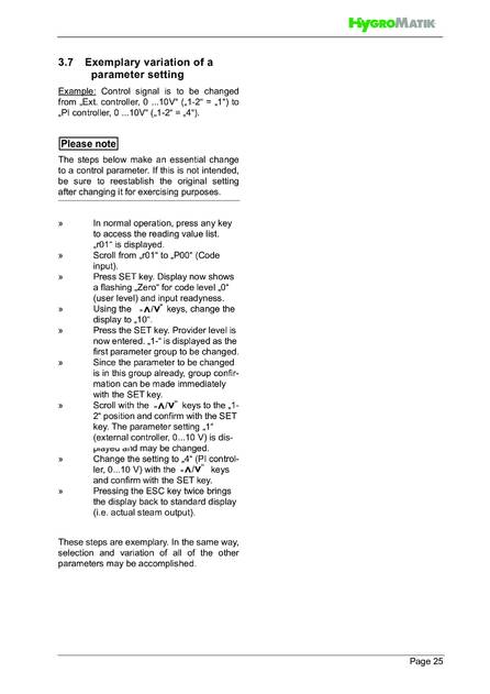 Hygromatik Standard Control, cтраница 25