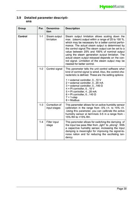 Hygromatik Standard Control, cтраница 30