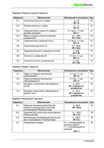 Hygromatik StandardLine (SLH), cтраница 60