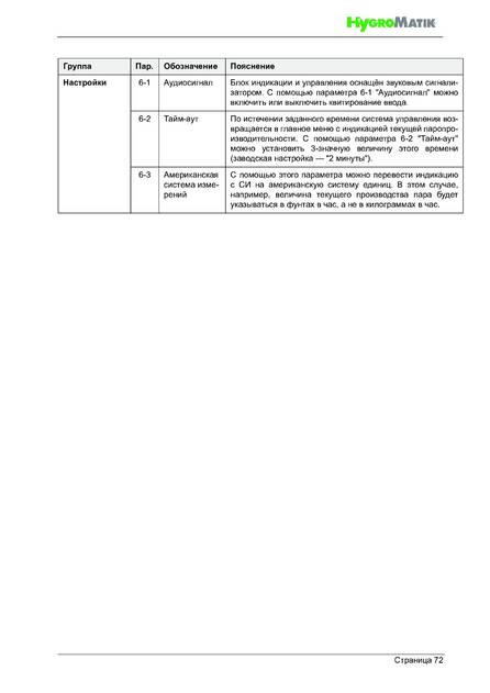 Hygromatik StandardLine (SLH), cтраница 72