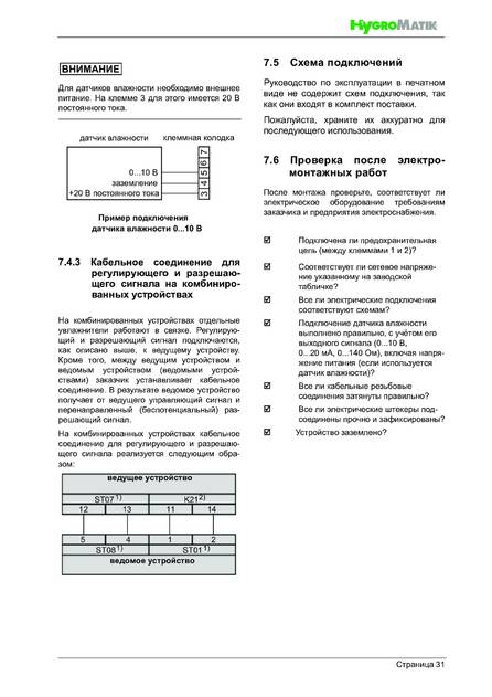 Hygromatik StandardLine (SLE), cтраница 31