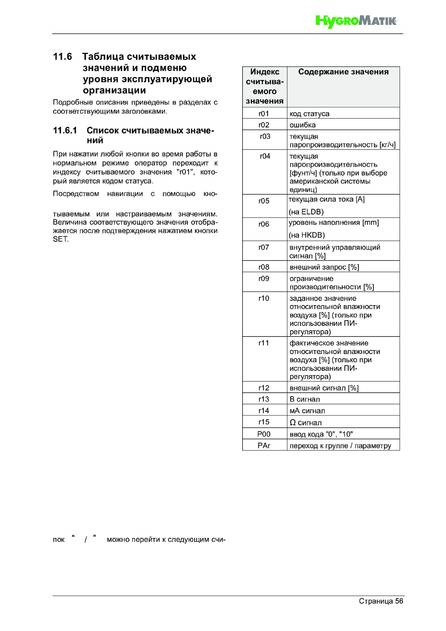 Hygromatik StandardLine (SLE), cтраница 56