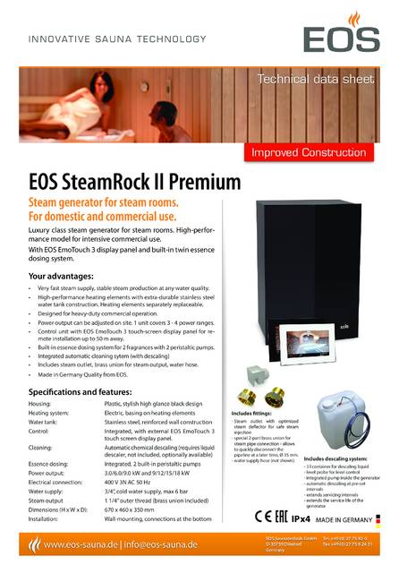 EOS SteamRock II Premium, cтраница 1