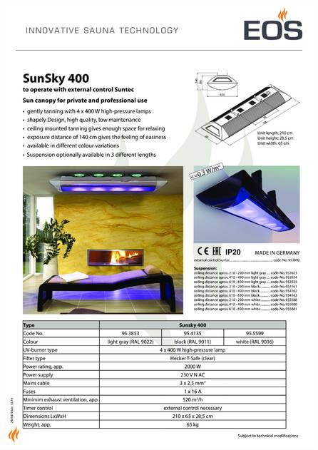 EOS Sunsky 400, cтраница 1