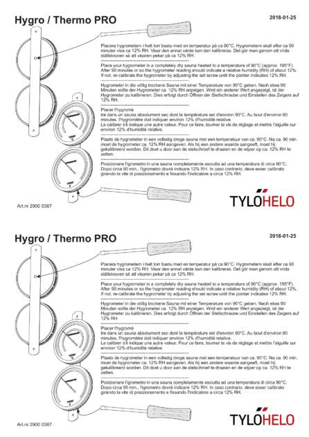Гигрометр / термометр Pro Tylo, cтраница 1