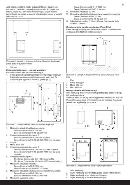 Tylo Sense Commercial Установка, cтраница 61