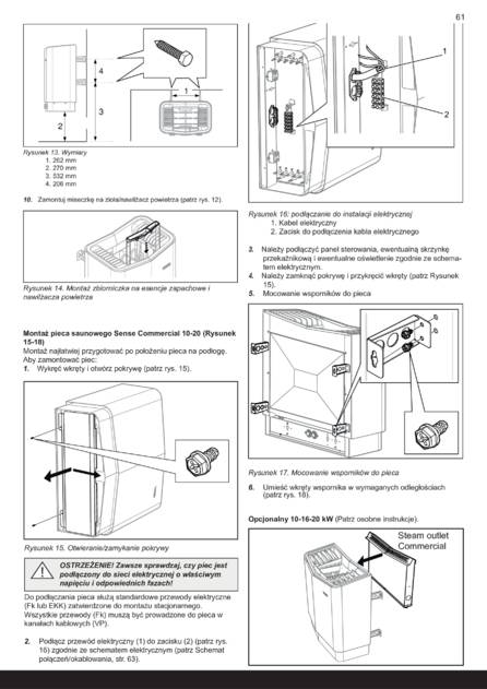 Tylo Sense Commercial Установка, cтраница 63