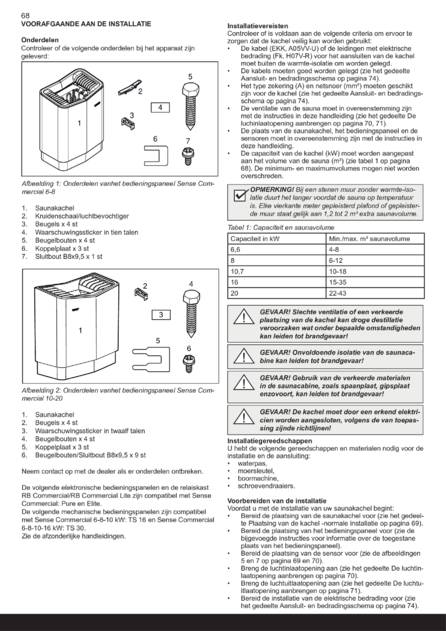 Tylo Sense Commercial Установка, cтраница 70