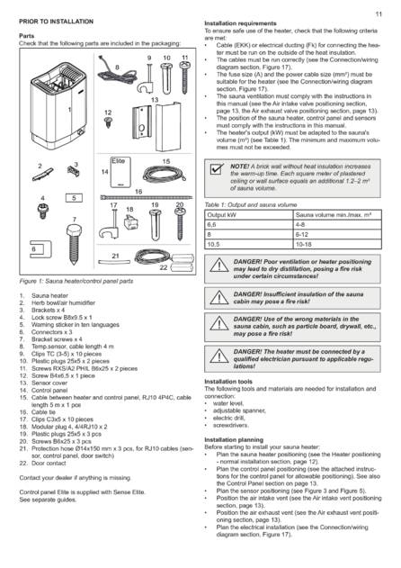 Tylo Sense Elite Установка, cтраница 13