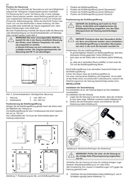 Tylo Sense Elite Установка, cтраница 24