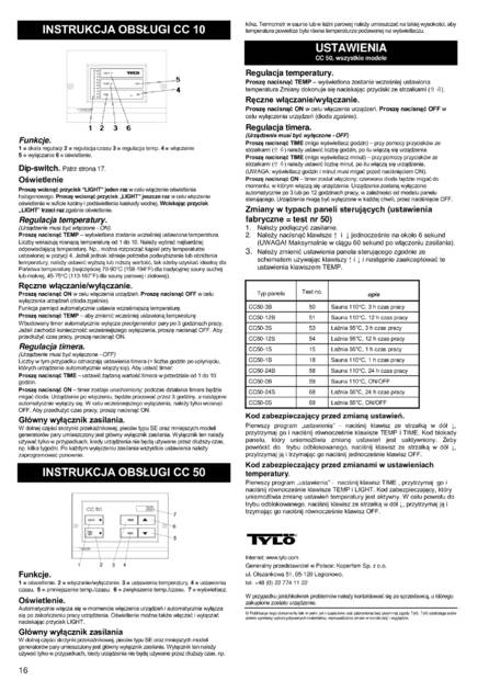 Tylo CC10, CC50, cтраница 16