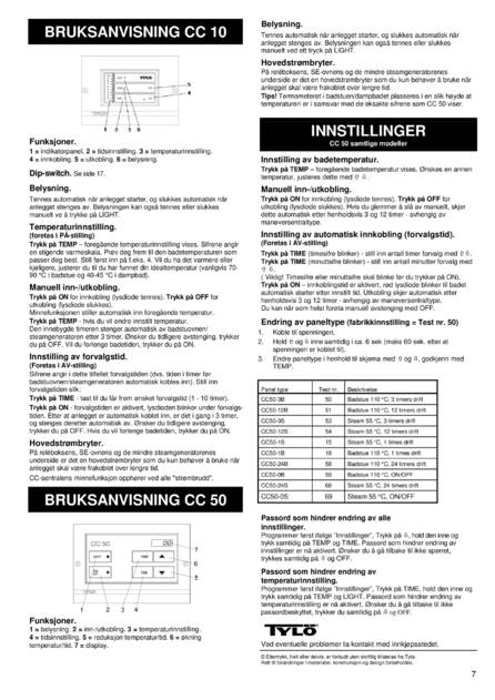 Tylo CC10, CC50, cтраница 7
