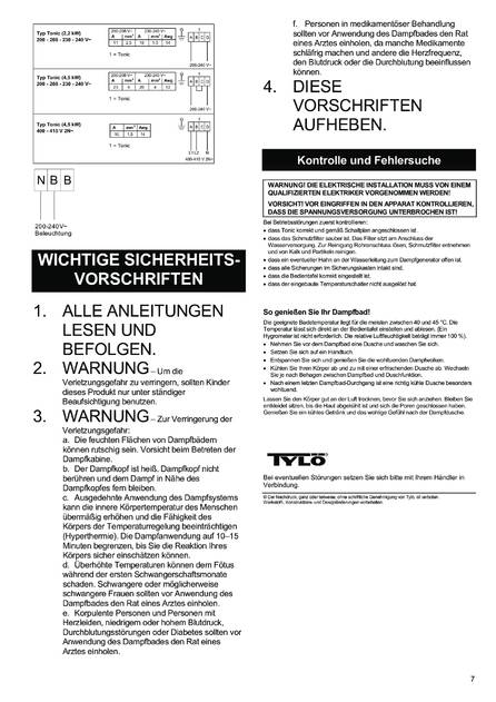 Tylo Steam column tx202-g H1, cтраница 7