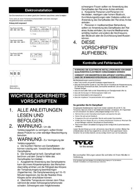 Tylo Steam column tx202-i H1, cтраница 7