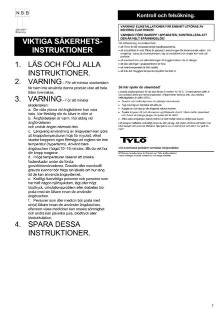Tylo Steam column tx202-w, cтраница 7