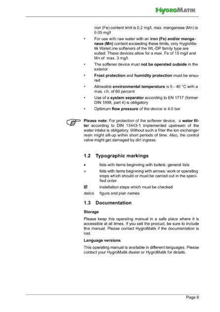 Hygromatik WaterLine Compact, cтраница 6