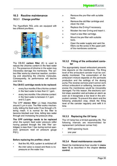 Hygromatik WaterLine ROL, cтраница 35