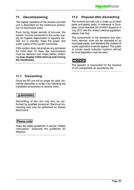 Hygromatik WaterLine ROL, cтраница 39
