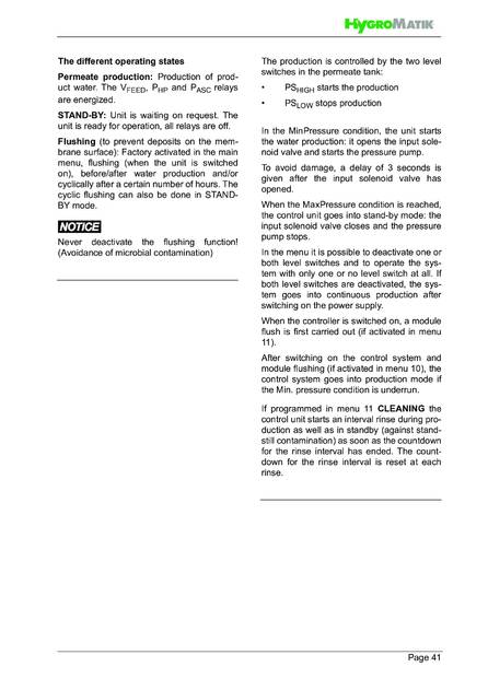 Hygromatik WaterLine ROL, cтраница 41