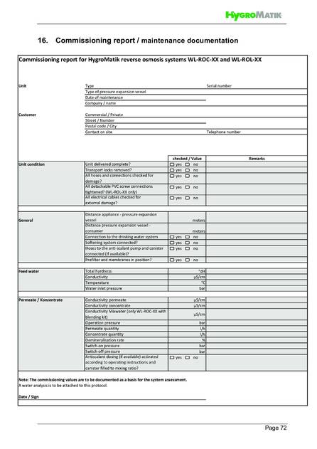 Hygromatik WaterLine ROL, cтраница 72