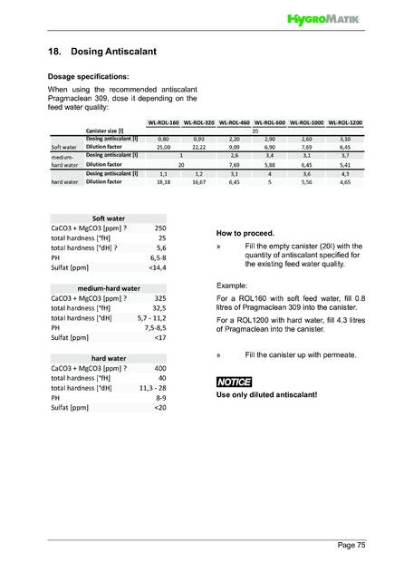 Hygromatik WaterLine ROL, cтраница 75