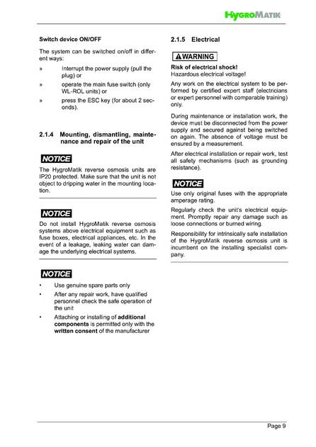 Hygromatik WaterLine ROL, cтраница 9